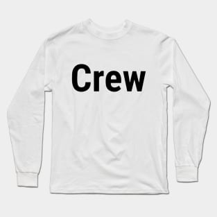 Crew Large backside t-shirt Black Long Sleeve T-Shirt